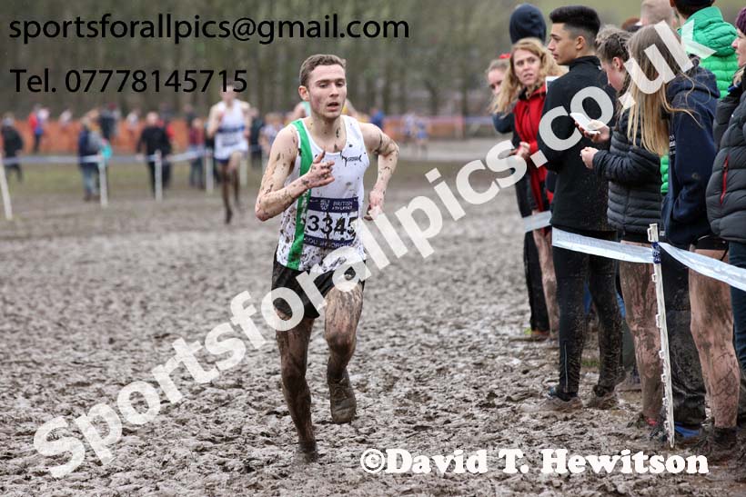Mens under-17s 2018 British Inter Counties Cross Country Champs., Prestwold Hall, Loughborough. Photo: David T. Hewitson/Sports for All Pics